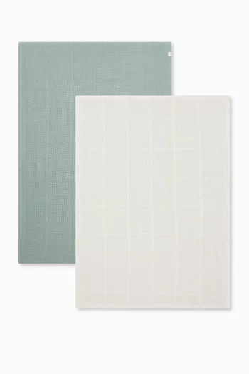 Cellular Blankets, Set of 2