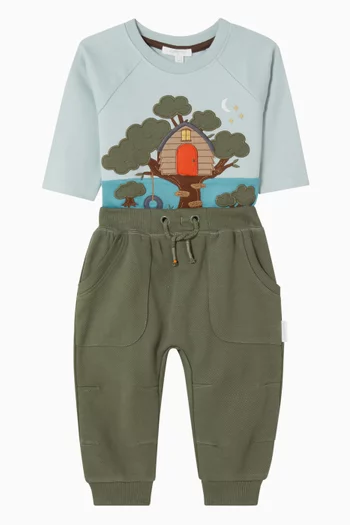 Slouchy Track Pants in Organic Cotton