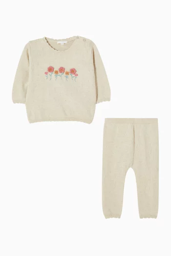 Scalloped Two-piece Set in Knit
