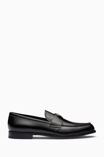 Loafers in Brushed Leather