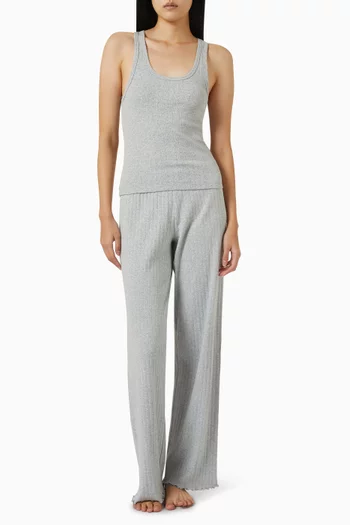 Tank Top in Pointelle-knit