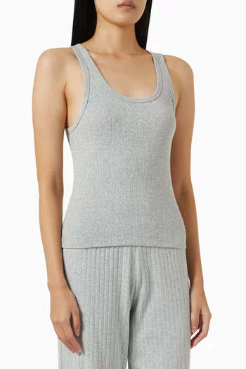 Tank Top in Pointelle-knit