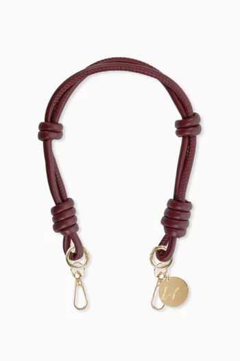 Nolan Short Phone Chain in Vegan Leather, 40cm