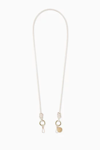 Nolan Long Phone Chain in Vegan Leather, 120cm