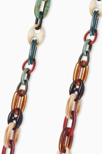 Ambre Long Phone Chain in Resin, 120cm