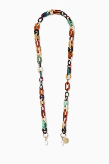 Ambre Long Phone Chain in Resin, 120cm