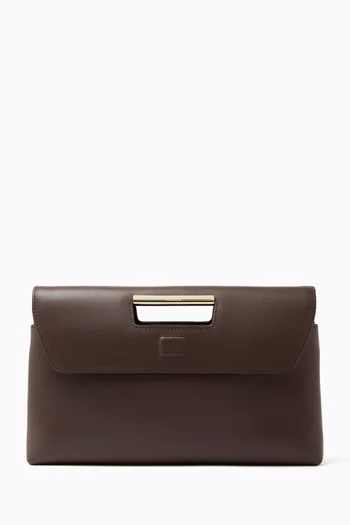 Small Giada Pouch Clutch in Leather