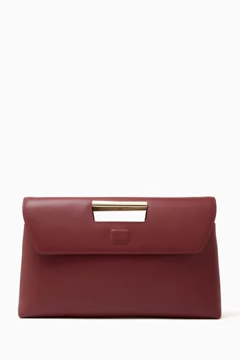 Small Giada Pouch Clutch in Leather