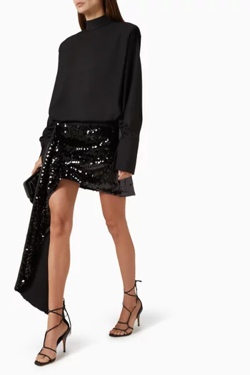 Daria Sequin-embellished Mini Skirt