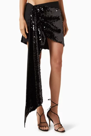 Daria Sequin-embellished Mini Skirt