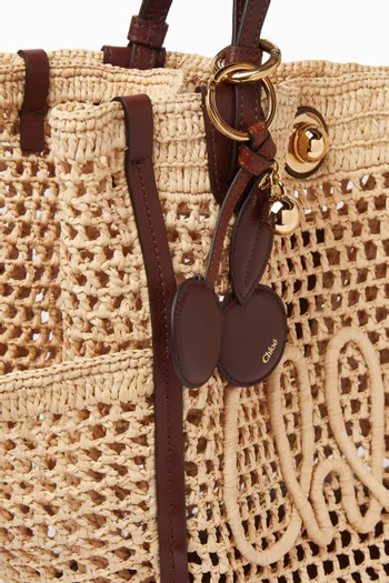Symbols Cherry Bag Charm in Grained Buffalo Leather