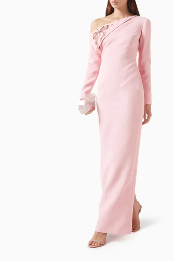 Lujain Dress in Crepe