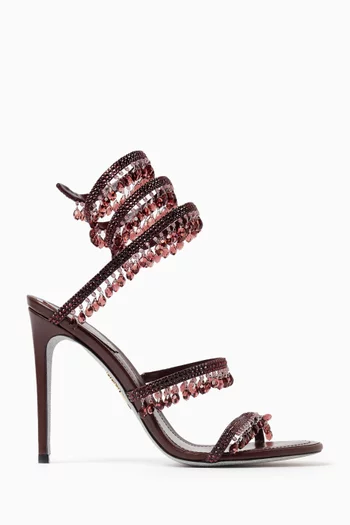 Chandelier 105 Sandals in Leather