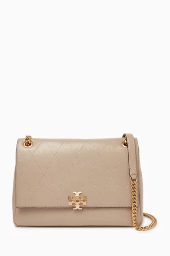 Charlie Quilted Shoulder Bag in Leather