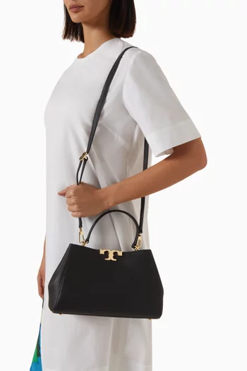 Medium Eleanor Satchel in Pebbled Leather