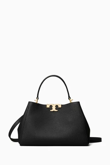 Medium Eleanor Satchel in Pebbled Leather