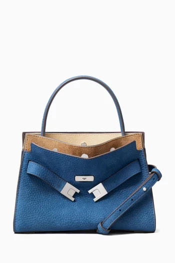 Petite Lee Radziwill Double Bag in Nubuck