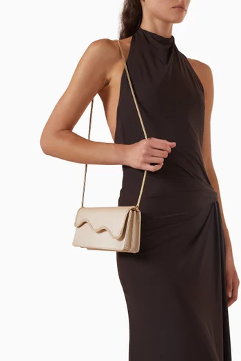 Onda Clutch in Satin
