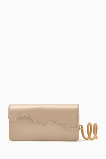 Onda Clutch in Satin