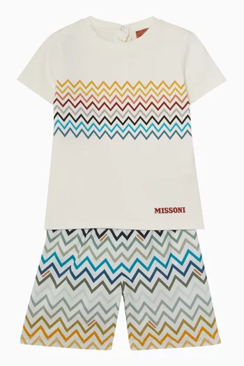 Zigzag Logo Print T-Shirt