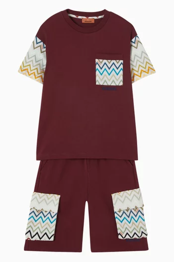 Zigzag T-shirt in Cotton