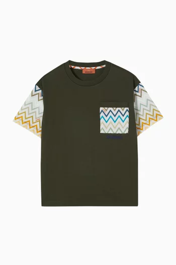 Zigzag T-shirt in Cotton