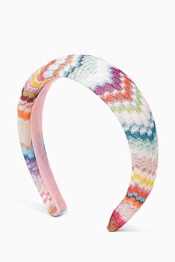 Zigzag Printed Headband in Cotton