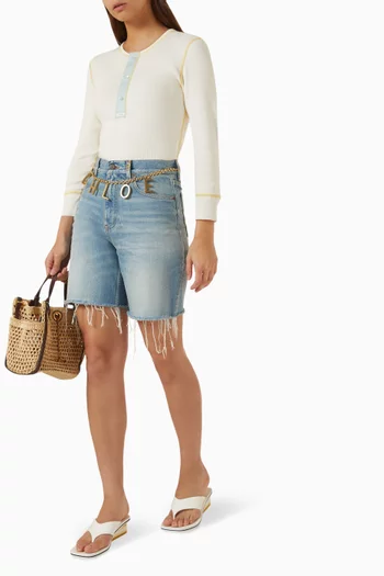 Henley Shirt in Cotton Jersey