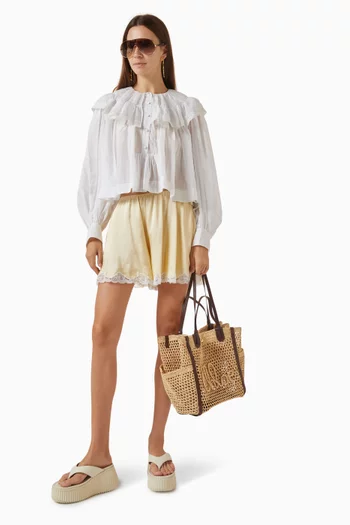 Lace-trim Mini Skirt