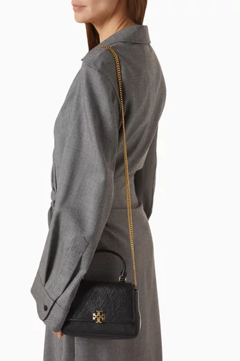 Mini Charlie Top-handle Bag in Quilted Leather