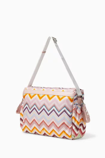 Zigzag Printed Diaper Bag