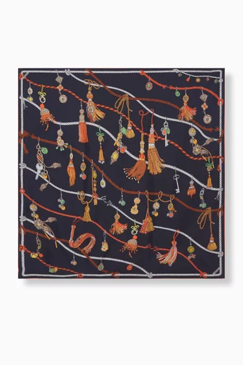 Printed Scarf in Silk