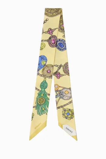 Broken Jewels-print Scarf in Silk-twill
