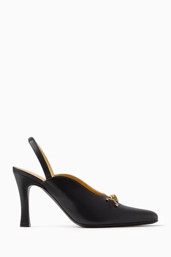 Slingback Pumps in Calf Leather