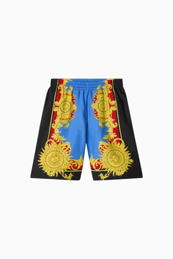 Barocco-print Shorts in Cotton