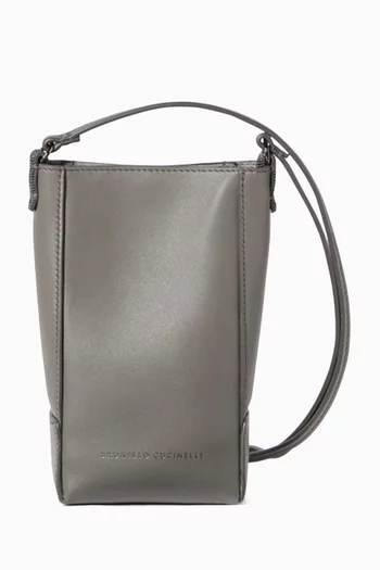BC Duo Phone Holder in Calfskin