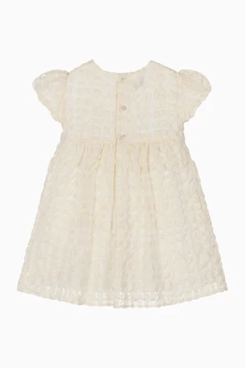 Checked Dress in Cotton-blend