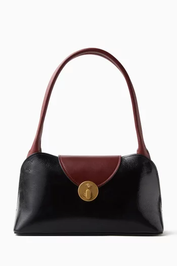 Small Vivian East/West Shoulder Bag in Leather