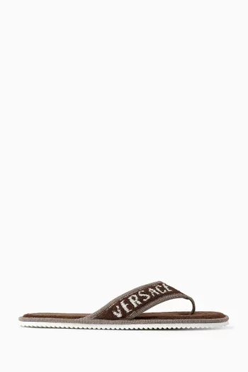 Medusa Slippers in Cotton-terry