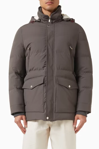 Quilted Hooded Jacket