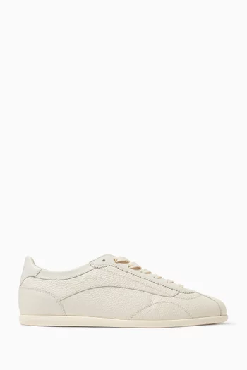 Deerskin-effect Sneakers in Calfskin