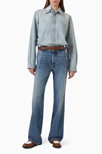 Washed Jeans in Denim
