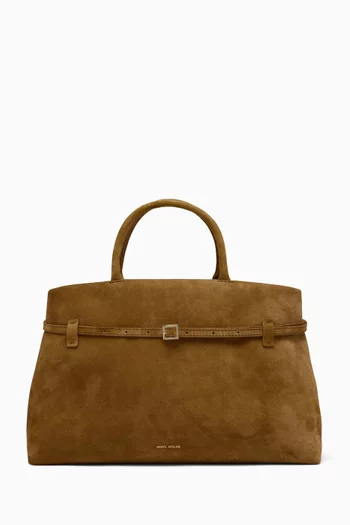 Large Le Cambon 40 Top-handle Bag in Suede