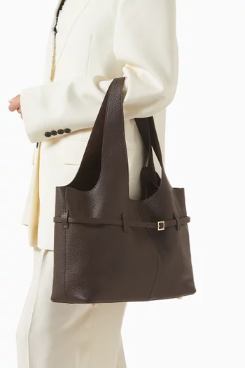 Medium Cambon Cabas Tote Bag in Calfskin Leather
