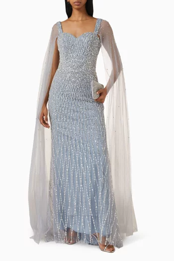 Beaded Sweetheart Gown