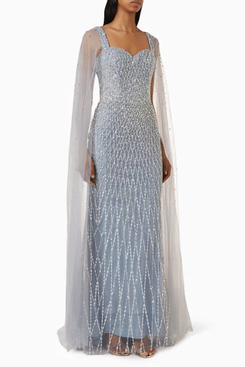 Beaded Sweetheart Gown