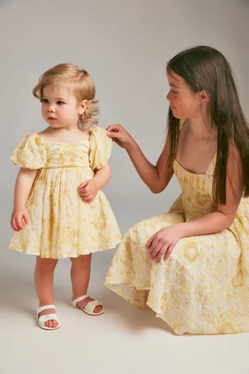 Adaline Embroidered Mini Dress