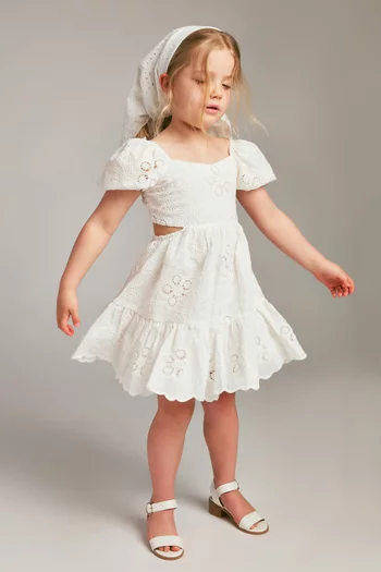 Ellory Embroidered Mini Dress