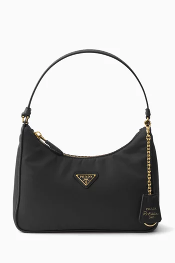 Re-Edition 2005 Mini Bag in Re-Nylon & Saffiano Leather