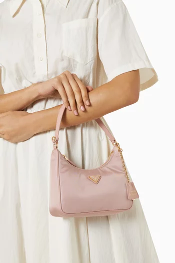 Re-edition 2005 Mini Bag in Re-Nylon & Saffiano Leather